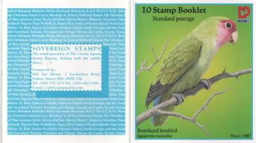 1997 STAMP BOOKLET with 10 STANDARD POSTAGE STAMPS.
