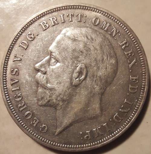 1935 BRITISH SILVER CROWN.