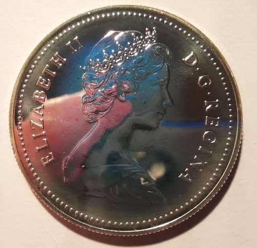 1980 CANADIAN ARCTIC TERRITORIES SILVER DOLLAR, UNC SPECIMEN, MASS 23,3 GRAMS, 50% SILVER.