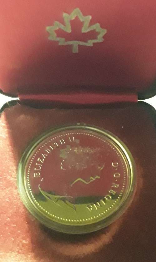 1980 CANADIAN ARCTIC TERRITORIES SILVER DOLLAR, UNC SPECIMEN, MASS 23,3 GRAMS, 50% SILVER.