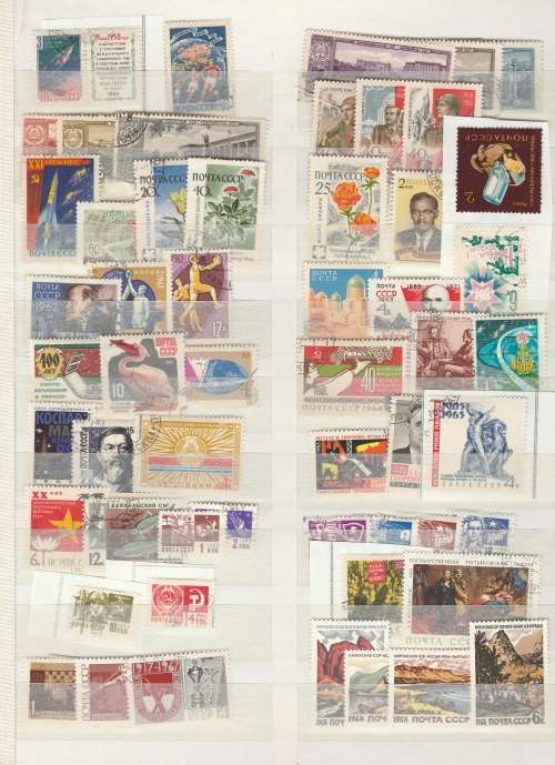 RUSSIA GOOD ASSORTMENT OF STAMPS MINT AND USED APPROX.240 STAMPS