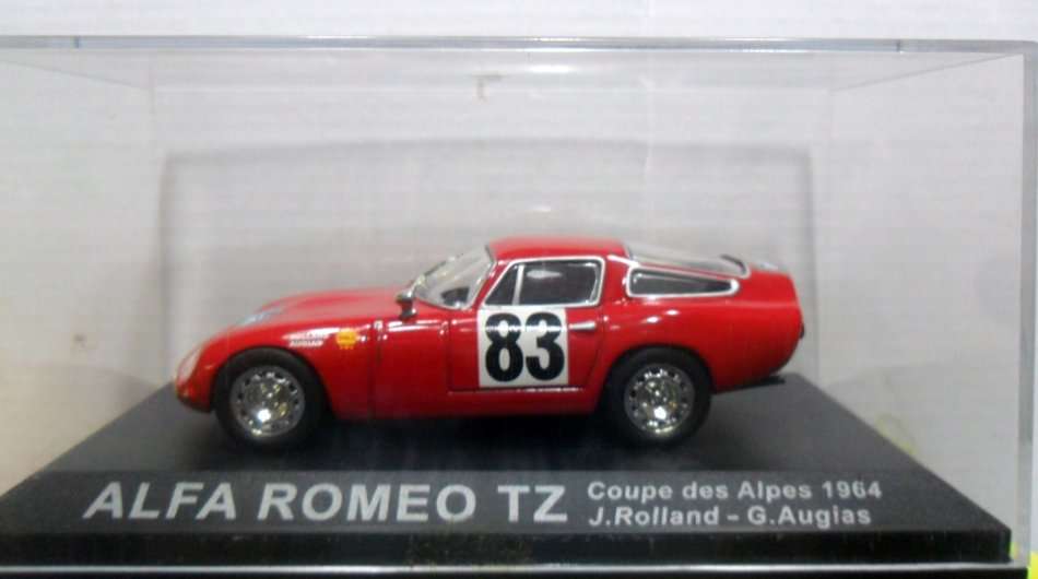 IXO / DeAGOSTINI 1964 ALFA ROMEO TZ " RALLY CAR COLLECTION " MINT WITH DISPLAY BOX