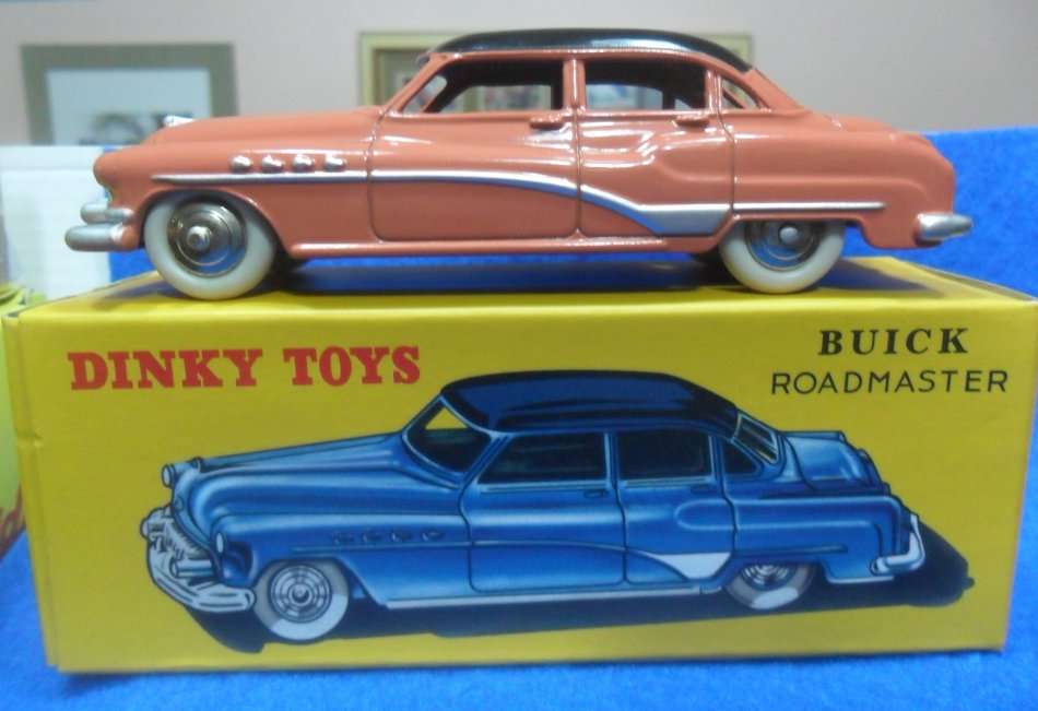 ATLAS DINKY NO 24V  BUICK  ROADMASTER " ORANGE & BLACK VERSION "   NEW BOXED .