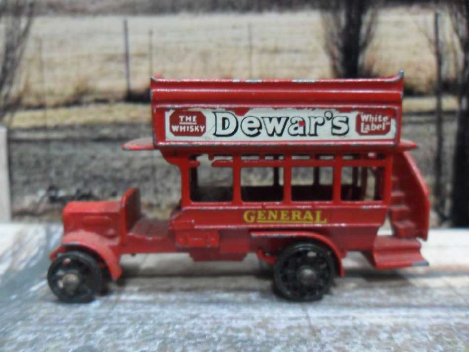 RARE 1956 LESNEY / MATCHBOX  NO Y2A  1910-1920 B TYPE BUS - ORIGINAL- MISSING DRIVER - NO BOX
