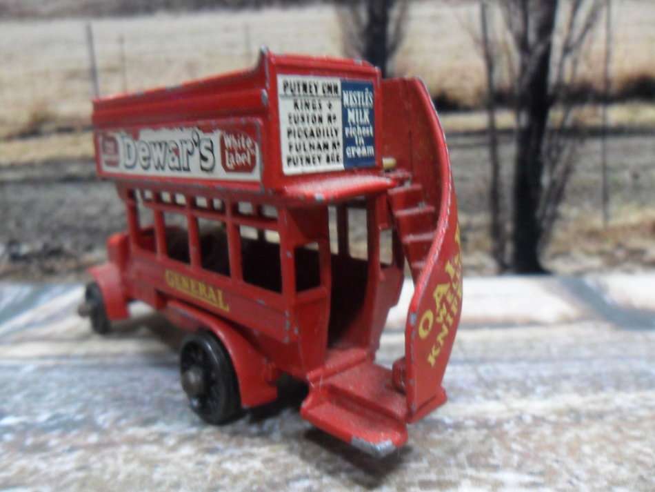 RARE 1956 LESNEY / MATCHBOX  NO Y2A  1910-1920 B TYPE BUS - ORIGINAL- MISSING DRIVER - NO BOX