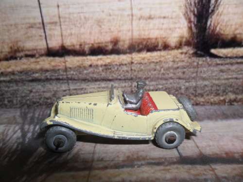 EXTREMELY RARE , 1956 LESNEY / MATCHBOX NO 19A - 1950'S  MG MIDGET SPORTS -  FAIRLY GOOD ORIG COND