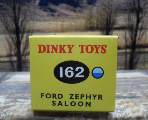 STUNNING ATLAS DINKY NO 162 FORD ZEPHYR SALOON  ` TWO - TONE BLUE VERSION `  MINT ( AS NEW )   BOXED
