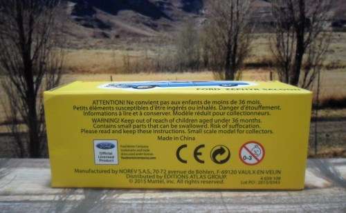 STUNNING ATLAS DINKY NO 162 FORD ZEPHYR SALOON  ` TWO - TONE BLUE VERSION `  MINT ( AS NEW )   BOXED