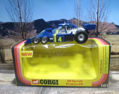 RARE 1976 CORGI NO 161  ELF TYRRELL PROJECT 34  ` 1976 SWEDISH GP - JODY  SCHECKTER  -  MINT - BOXED