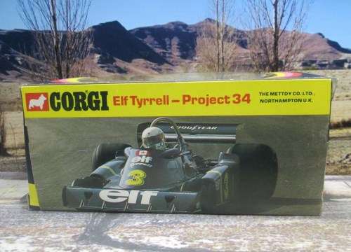 RARE 1976 CORGI NO 161  ELF TYRRELL PROJECT 34  ` 1976 SWEDISH GP - JODY  SCHECKTER  -  MINT - BOXED