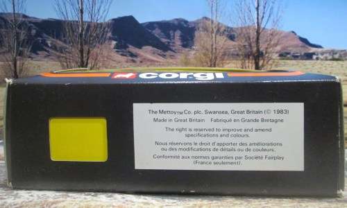 1983  CORGI NO 804  1952 JAGUAR XK 120 ` RALLY DES ALPES `  -  GOOD ORIG  COND WITH FAIRLY GOOD  BOX