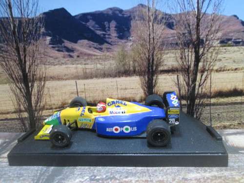 STUNNING ONYX NO 080C  -  BENETTON  B190 ` NELSON PIQUET   ` -  MINT -  BOXED WITH DISPLAY CASE