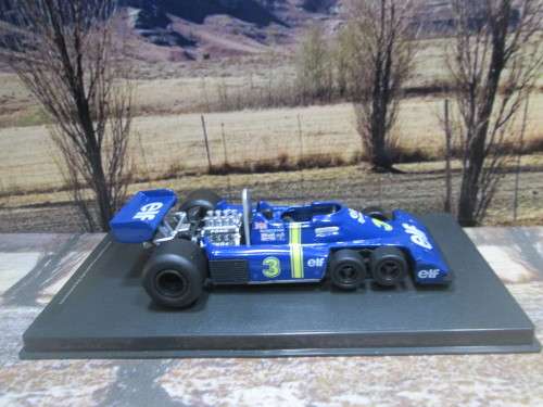 ATLAS / IXO  - 1976  TYRRELL P34  6 WHEELER    `JODY SCHECKTER `   ` MINT - BOX AND DISPLAY CASE