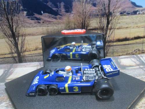 QUARTZO  NO 4030  -  TYRRELL P34  ` JODY SCHECKTER ` BRITISH  G.P. 1976  MINT IN DISPLAY CASE