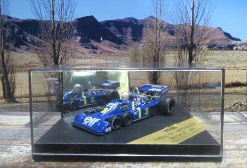 QUARTZO  NO 4030  -  TYRRELL P34  ` JODY SCHECKTER ` BRITISH  G.P. 1976  MINT IN DISPLAY CASE