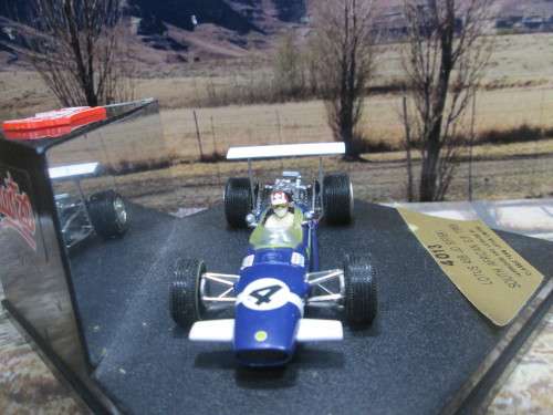 QUARTZO  NO 4013  -  LOTUS 49B  ` JO  SIFFERT ` 4TH SOUTH AFRICAN  G.P. 1969 -  MINT IN DISPLAY CASE