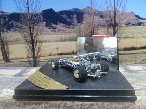 QUARTZO  NO 4013  -  LOTUS 49B  ` JO  SIFFERT ` 4TH SOUTH AFRICAN  G.P. 1969 -  MINT IN DISPLAY CASE
