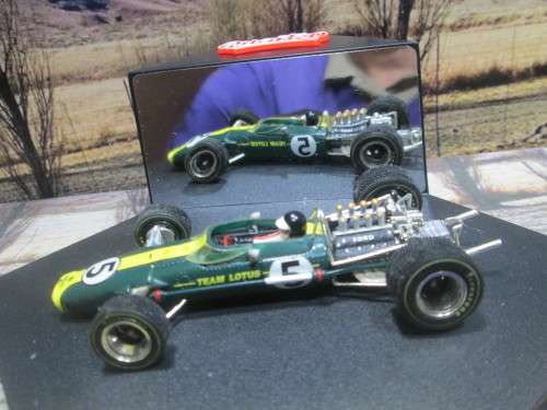 QUARTZO  NO 4001  -  1967 LOTUS 49  ` JIM CLARK  ` WINNER 1967 DUTCH  G.P.  MINT IN DISPLAY CASE