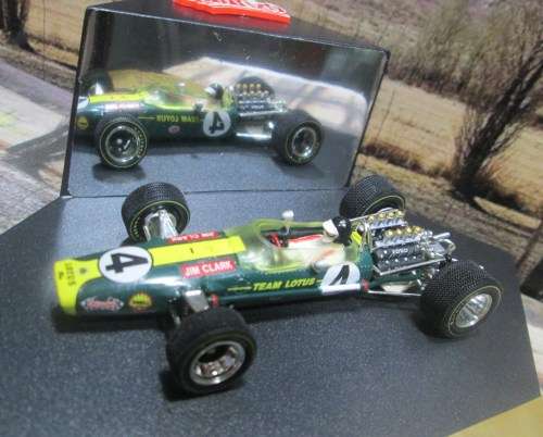 QUARTZO NO 4003 -  1968 LOTUS 49  ` JIM CLARK  ` WINNER 1968 SOUTH AFRICA G.P.  MINT IN DISPLAY CASE