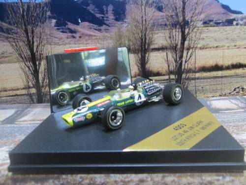QUARTZO NO 4003 -  1968 LOTUS 49  ` JIM CLARK  ` WINNER 1968 SOUTH AFRICA G.P.  MINT IN DISPLAY CASE