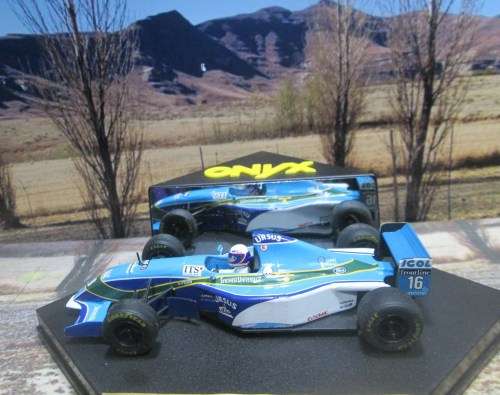 STUNNING ONYX  243 -  PACIFIC FORD PR02  `BERTRAND GACHOT `` 1995 CANADA G.P. - MINT IN DISPLAY CASE