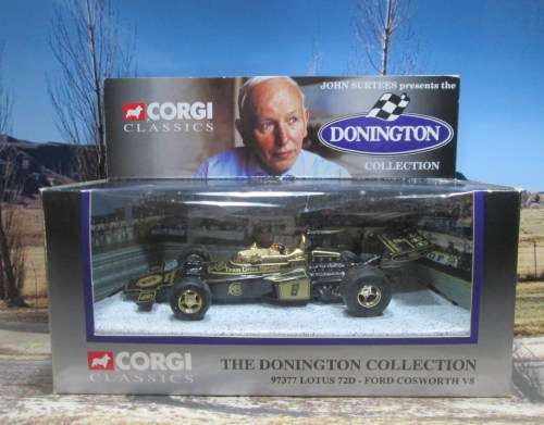 LTD EDIT 1995 CORGI NO 97377 , 1972 LOTUS 72D - FORD COSWORTH V8  ` E . FITTIPALDI `  MINT - BOXED