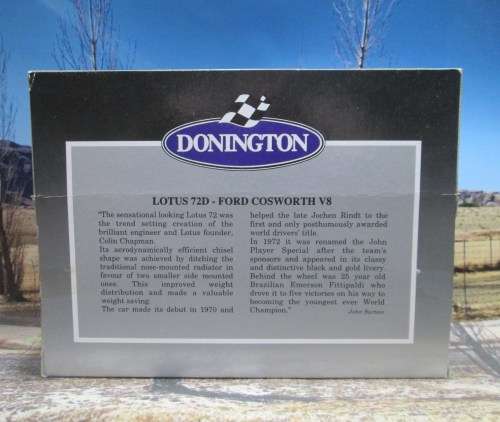 LTD EDIT 1995 CORGI NO 97377 , 1972 LOTUS 72D - FORD COSWORTH V8  ` E . FITTIPALDI `  MINT - BOXED