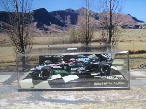 LTD EDIT MINICHAMPS 400 030089 - MINARDI COSWORTH SHOWCAR 2003 `J. VERSTAPPEN ` MINT IN DISPLAY CASE