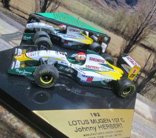 STUNNING HERITAGE / ONYX  192  -  1994  LOTUS  MUGEN  107C  ` J. HERBERT `  MINT IN DISPLAY CASE