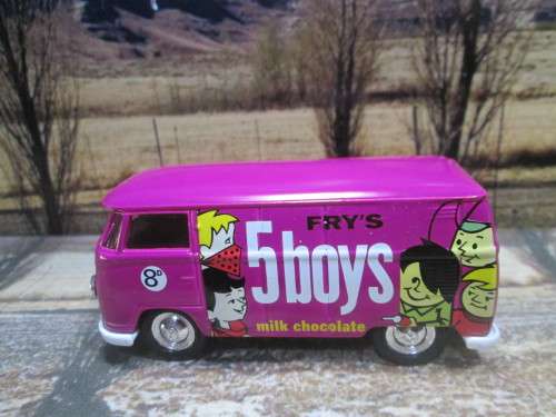 EXTREMELY RARE LLEDO NO DG073021 - 1955  VOLKSWAGEN (VW) KOMBI  ` FRY`S 5 BOYS  ` -  MINT -  BOXED