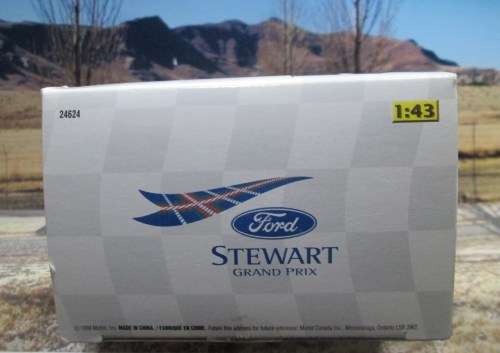STUNNING HOT WHEELS  NO 24624  1999  STEWART  SF3  ` J . HERBERT  ` MINT -  BOXED WITH  DISPLAY CASE