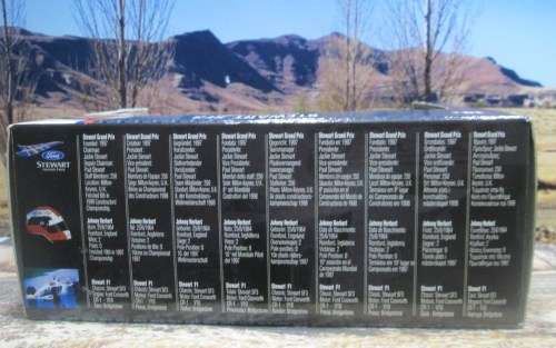 STUNNING HOT WHEELS  NO 24624  1999  STEWART  SF3  ` J . HERBERT  ` MINT -  BOXED WITH  DISPLAY CASE