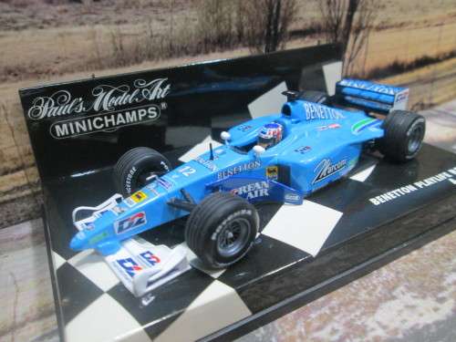 STUNNING MINICHAMPS NO 430 000012 - 2000 BENETTON PLAYLIFE  B200  `A . WURZ ` MINT IN DISPLAY CASE