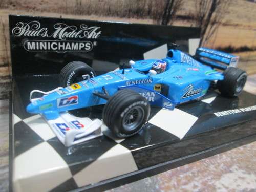 STUNNING MINICHAMPS NO 430 000012 - 2000 BENETTON PLAYLIFE  B200  `A . WURZ ` MINT IN DISPLAY CASE