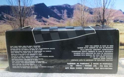 STUNNING ONYX  085  -  1990  WILLIAMS RENAULT FW13B   ` T.  BOUTSEN ``  MINT IN DISPLAY CASE AND BOX