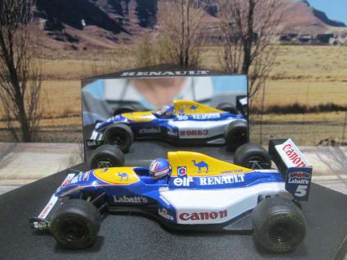 VERY RARE STUNNING ONYX  -  1991  WILLIAMS RENAULT FW14  ` N MANSELL ``  MINT IN DISPLAY CASE