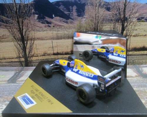 VERY RARE STUNNING ONYX  -  1991  WILLIAMS RENAULT FW14  ` N MANSELL ``  MINT IN DISPLAY CASE