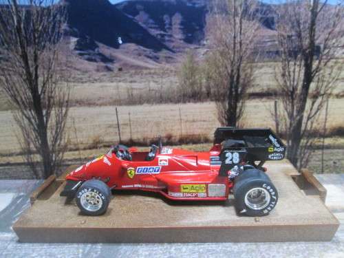 VERY RARE ,  STUNNING  BRUMM NO R143 1984  FERRARI 126 C4  F1  ` NO 28 RENE  ARNOUX  `  MINT - BOXED