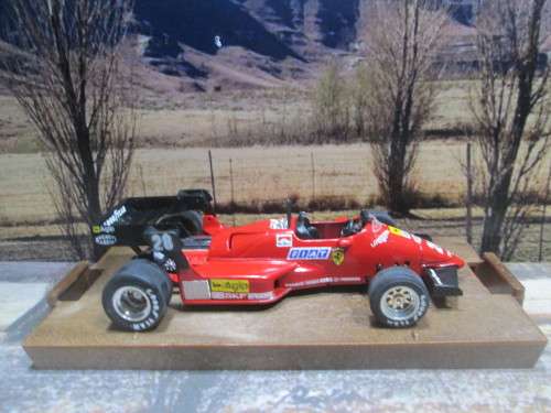 VERY RARE ,  STUNNING  BRUMM NO R143 1984  FERRARI 126 C4  F1  ` NO 28 RENE  ARNOUX  `  MINT - BOXED