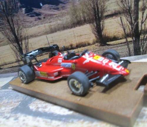 VERY RARE ,  STUNNING  BRUMM NO R143 1984  FERRARI 126 C4  F1  ` NO 28 RENE  ARNOUX  `  MINT - BOXED