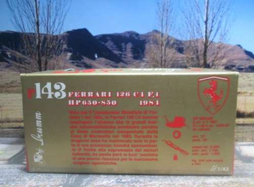 VERY RARE ,  STUNNING  BRUMM NO R143 1984  FERRARI 126 C4  F1  ` NO 28 RENE  ARNOUX  `  MINT - BOXED