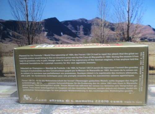 VERY RARE ,  STUNNING  BRUMM NO R143 1984  FERRARI 126 C4  F1  ` NO 28 RENE  ARNOUX  `  MINT - BOXED