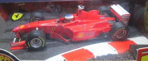 HOT WHEELS  NO 22807   1998  FERRARI F300  ` M . SCHUMACHER  ` -  MINT  -  BOXED WITH  DISPLAY CASE