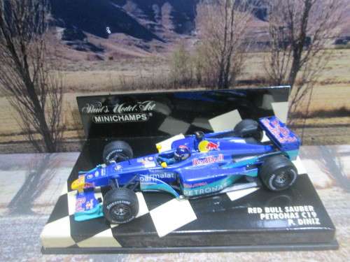 MINICHAMPS 430 000016 - 2000  RED BULL SAUBER  PETRONAS C19 -  ` P. DINIZ  ` MINT IN DISPLAY CASE