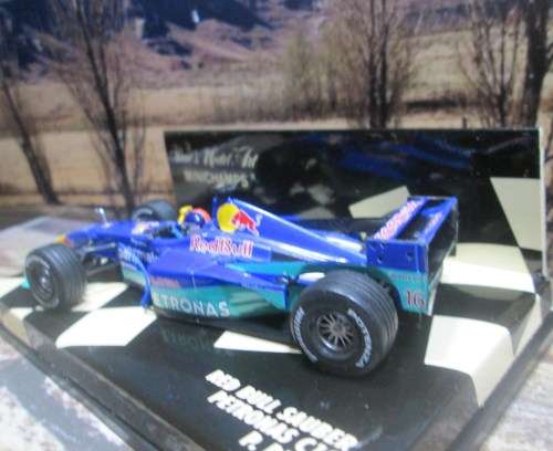 MINICHAMPS 430 000016 - 2000  RED BULL SAUBER  PETRONAS C19 -  ` P. DINIZ  ` MINT IN DISPLAY CASE