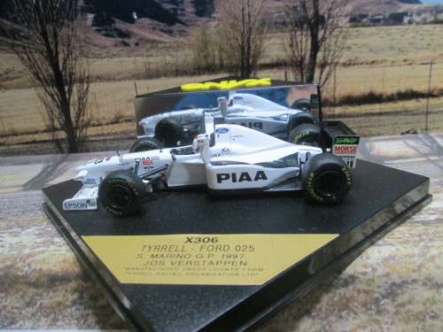 STUNNING ONYX  X306 - 1997 TYRRELL FORD 025 - SAN MARINO GP  `J. VERSTAPPEN ` - MINT IN DISPLAY CASE