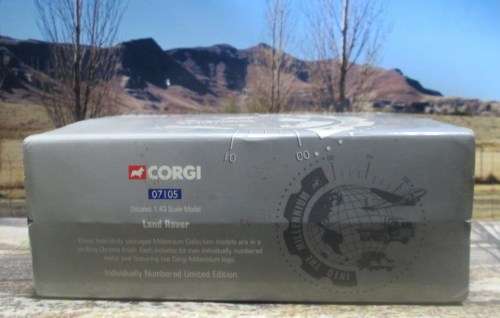 VERY RARE LTD EDIT 2000  CORGI  07105  -  LAND ROVER SERIES 2 - 109  ` CHROME PLATED `  MINT - BOXED