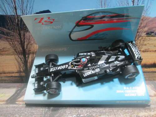 RARE MINICHAMPS  518 034399 - 2004   B- A- R HONDA CONCEPT CAR  ` TAKUMA SATO ` MINT IN DISPLAY CASE