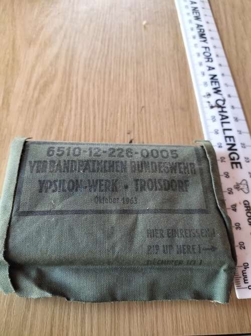 German Army Wound Dressing