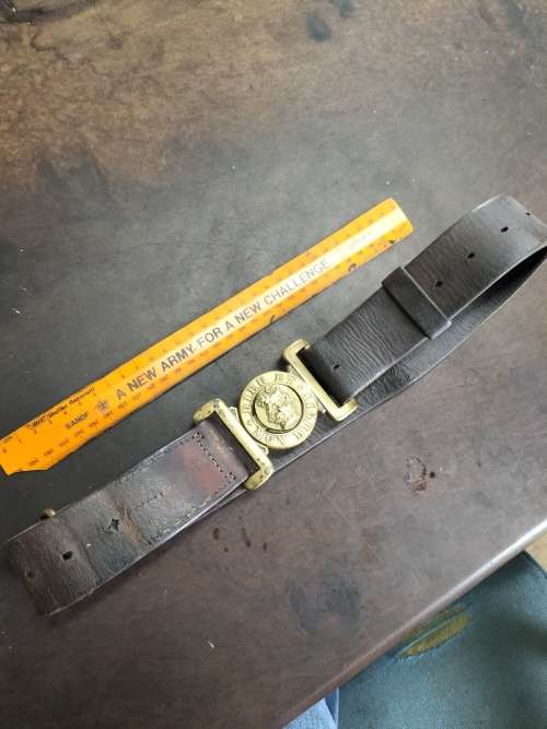 Anglo Boer War British Leather Belt with Buckle
